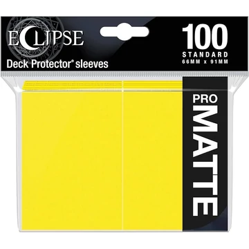 UP - Eclipse Matte Standard Sleeves: Lemon Yellow (100 Sleeves)