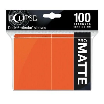 UP - Eclipse Matte Standard Sleeves: Pumpkin (100 Sleeves)