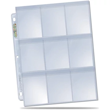 Ultra Pro Platinum 9-Pocket Secure Platinum Cards, Clear 1db