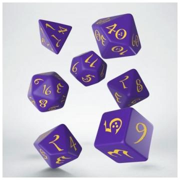 Classic RPG Purple &amp; yellow Dice Set (7)
