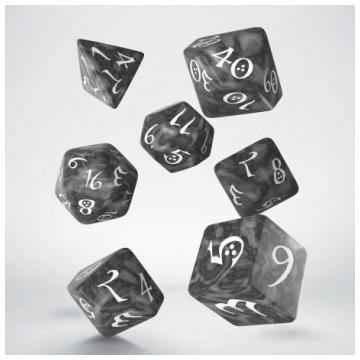 Classic RPG Smoky &amp; white Dice Set (7)