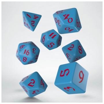 Classic Runic Blue &amp; red Dice Set (7)
