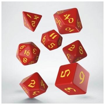 Classic Runic Red &amp; yellow Dice Set (7)