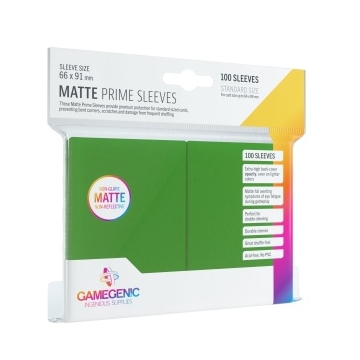 Gamegenic - Matte Prime Sleeves Zöld (100 Sleeves)