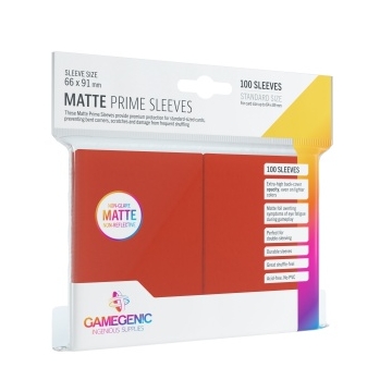 Gamegenic - Matte Prime Sleeves Piros (100 db)