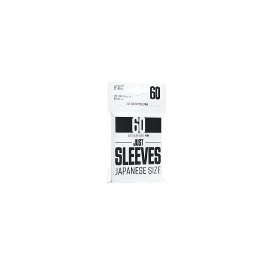 Just Sleeves - Japanese Size Black (60 Sleeves)