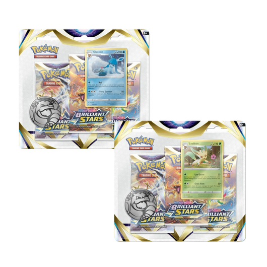 PKM - Sword &amp; Shield 9 Brilliant Stars 3-pack Blister- EN