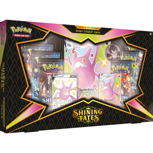 Pokemon Sword &amp; Shield 4.5 Shining Fates Premium Box - Shiny Crobat VMAX