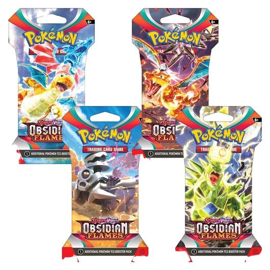PKM - Scarlet &amp; Violet 3 Obsidian Flames Sleeved Booster - EN