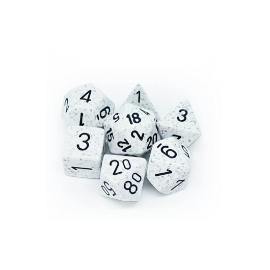 Chessex Speckled Polyhedral 7-Die Set - Arctic Camo