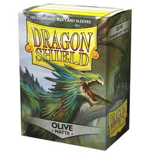 Dragon Shield Standard Sleeves - Matte Olive (100 Sleeves)