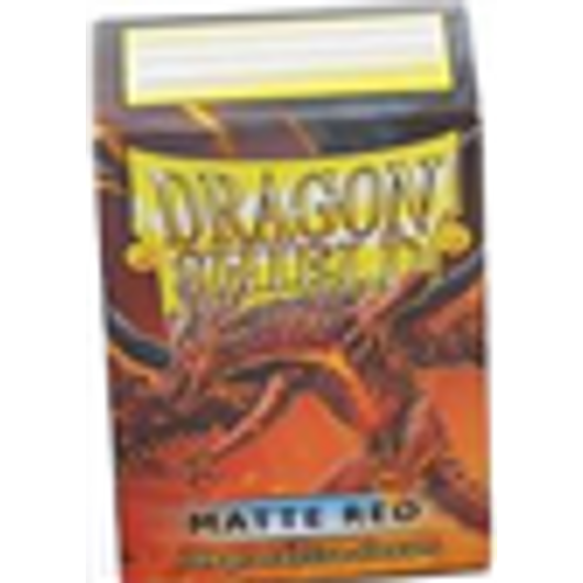 Dragon Shield Standard Sleeves - Matte Red (100 Sleeves)