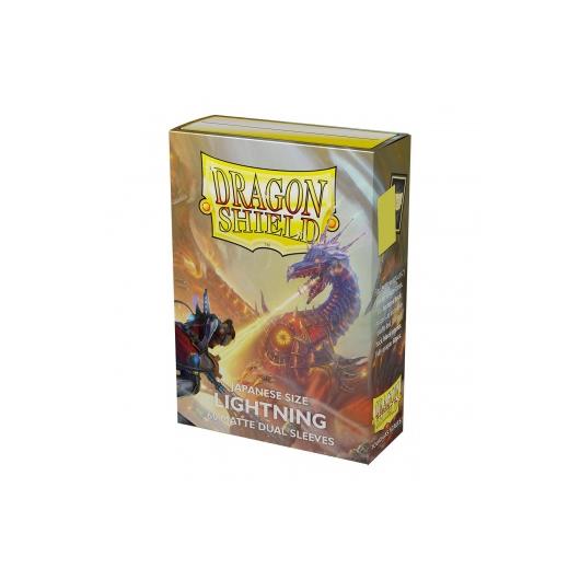 Dragon Shield Japanese size Dual Matte Sleeves - Lightning 'Ailia' (60 Sleeves)