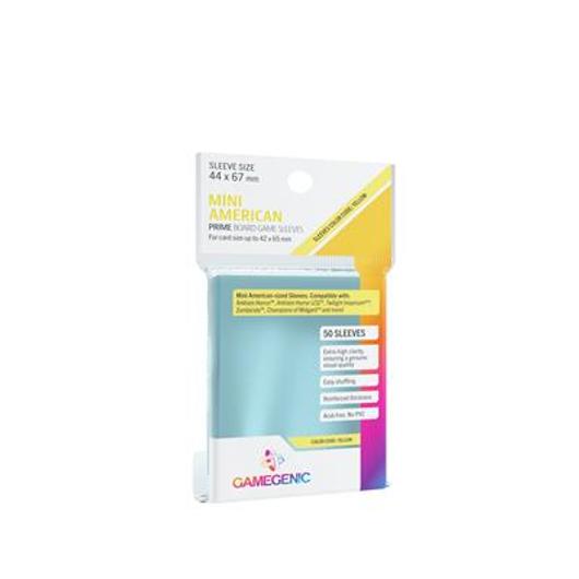 Gamegenic - PRIME Mini American-Sized Sleeves 44 x 67 mm - Clear (50 Sleeves)