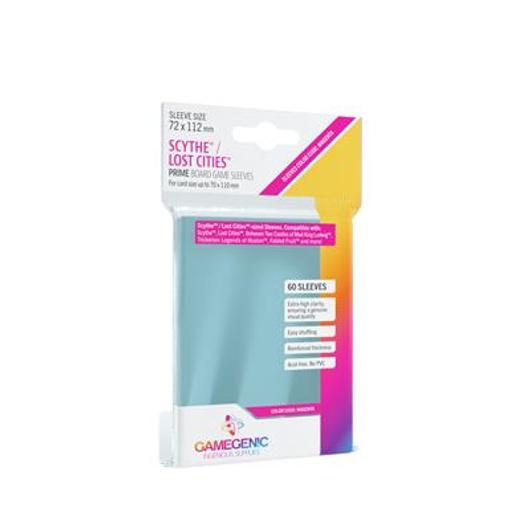 Gamegenic - PRIME Scythe/Lost Cities Sleeves 72x112 mm- Clear (80 Sleeves)