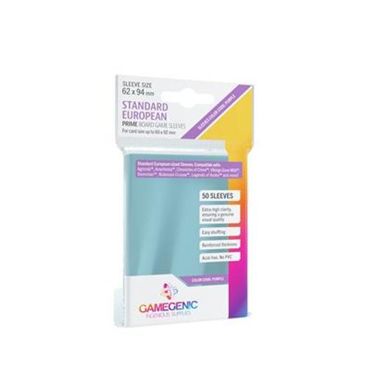 Gamegenic - PRIME Mini European-Sized Sleeves 62x94 mm - Clear (50 Sleeves)