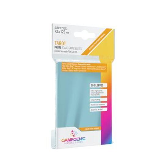 Gamegenic - PRIME Tarot-Sized Sleeves 73x122 mm - Clear (50 Sleeves)